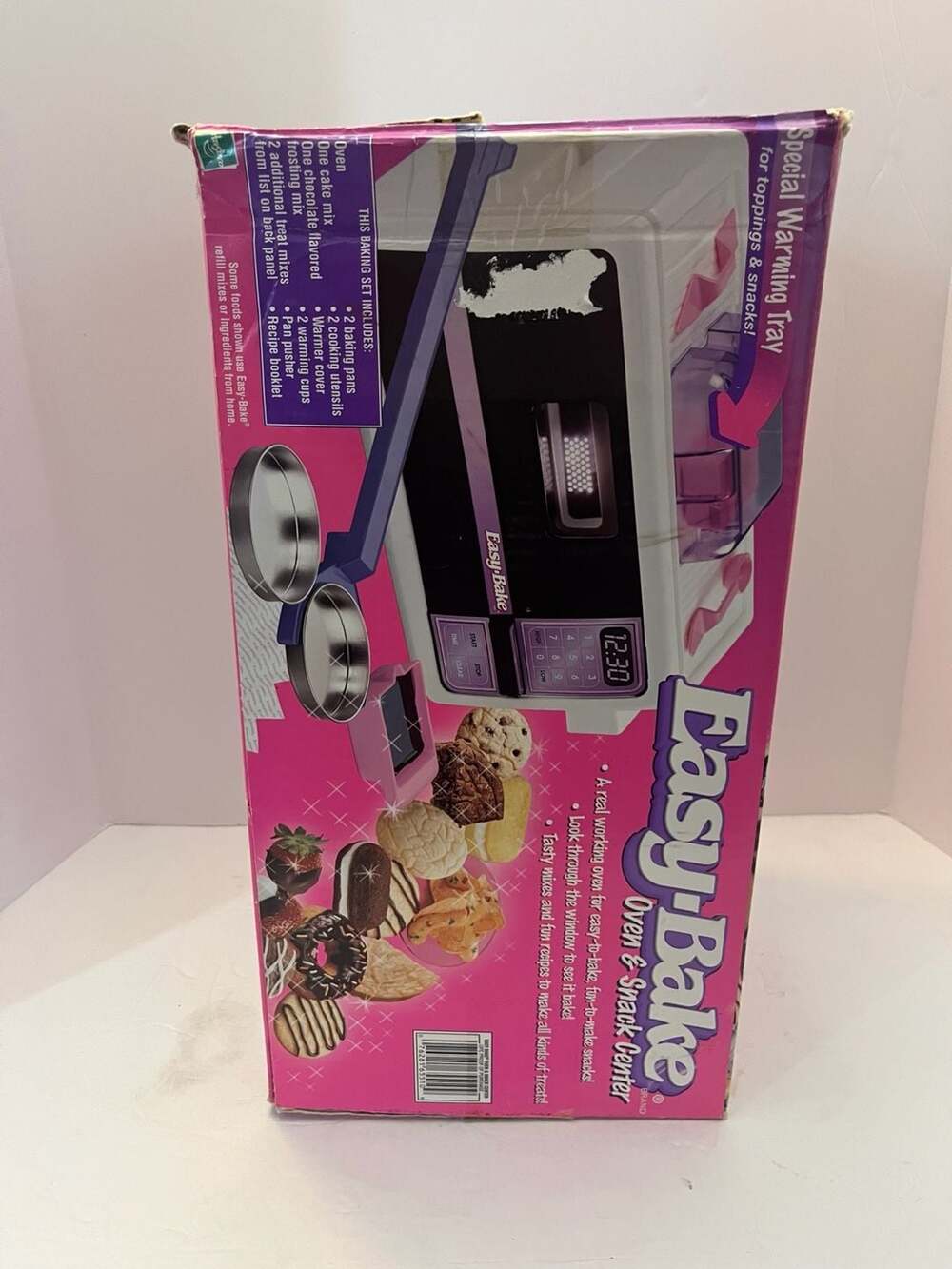 Vintage Easy-Bake Oven & Snack Center Working Light Box Accessories Hasbro